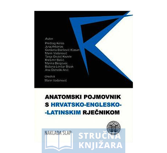 Anatomski pojmovnik s hrvatsko-englesko-latinskim rječnikom - Predrag Keros, Juraj Arbanas, Gordana Starčević Klasan, Marin Vodanović, Tanja Grubić Kezele, Krešimir Bašić, Marina Bergovec, Božana Lončar Brzak, Ana Ostroški Anić