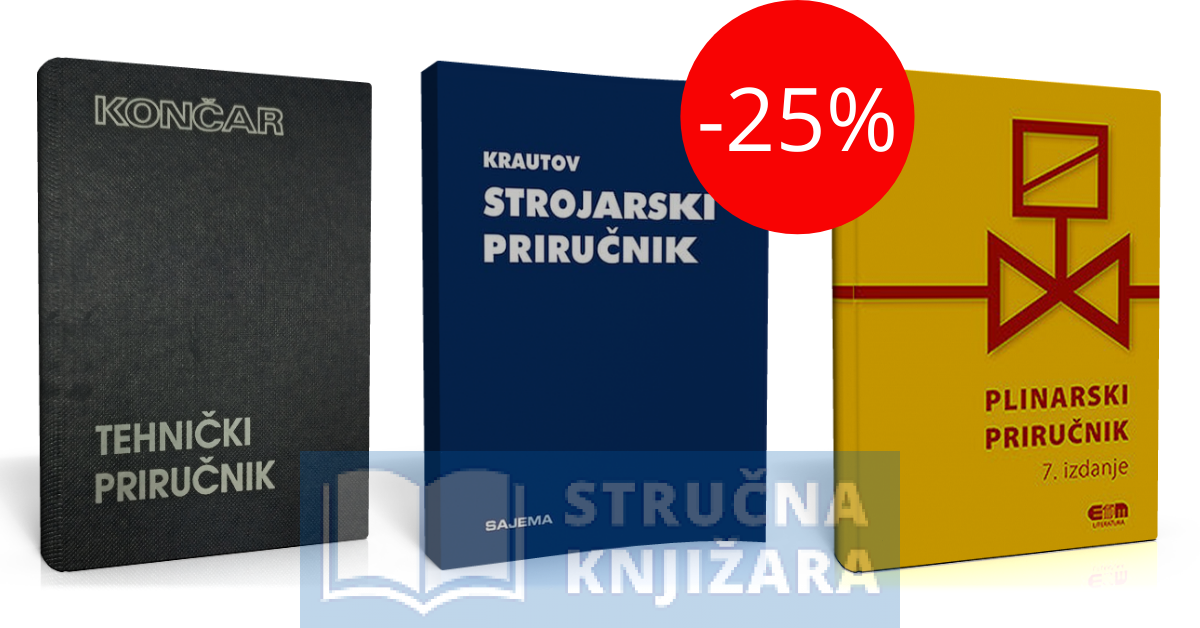 Krautov strojarski priručnik + Plinarski priručnik + Končar Tehnički priručnik - 25% POPUST - KOMPLET