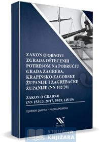 ZAKON O OBNOVI ZGRADA OŠTEĆENIH POTRESOM NA PODRUČJU GRADA ZAGREBA, KRAPINSKO-ZAGORSKE ŽUPANIJE I ZAGREBAČKE ŽUPANIJE (NN 102/20) ZAKON O GRADNJI (NN 153/13, 20/17, 39/19, 125/19)